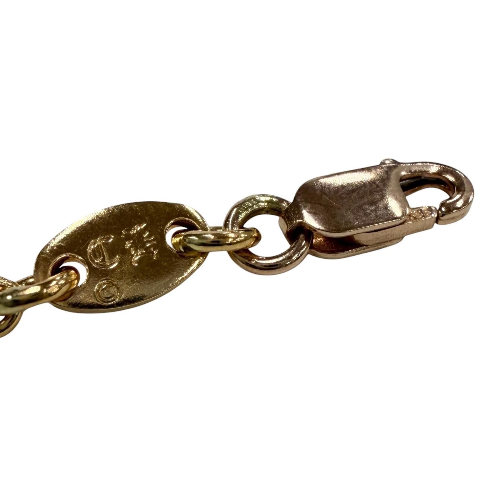 Chrome Hearts 22k Twist Chain 16 Inch Necklace Gold