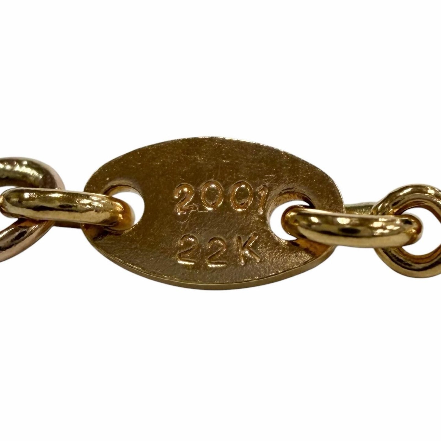 Chrome Hearts 22k Twist Chain 16 Inch Necklace Gold