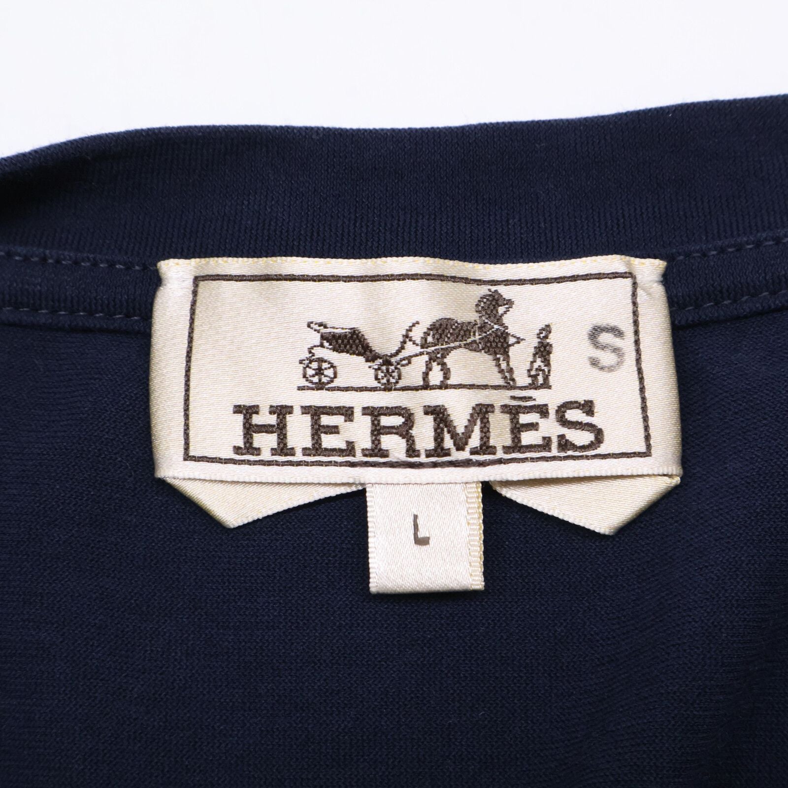 Hermes Cotton Crew Neck Short Sleeve Pocket Top — view 3