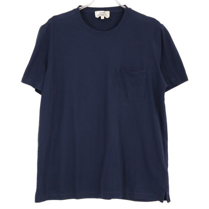 Hermes Cotton Crew Neck Short Sleeve Pocket Top