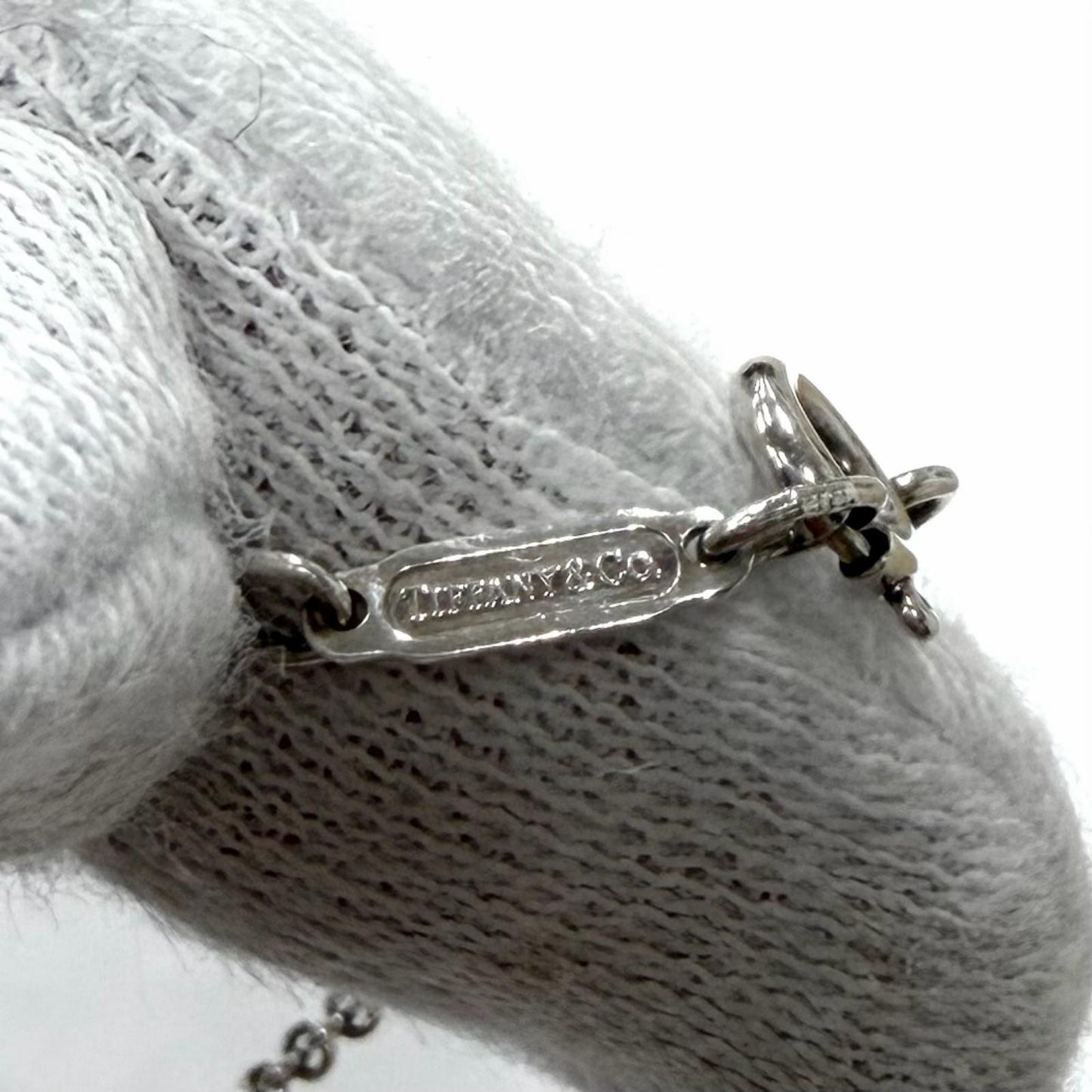 Tiffany & Co 925 Frank Gary Double Orchid Drop Necklace Silver