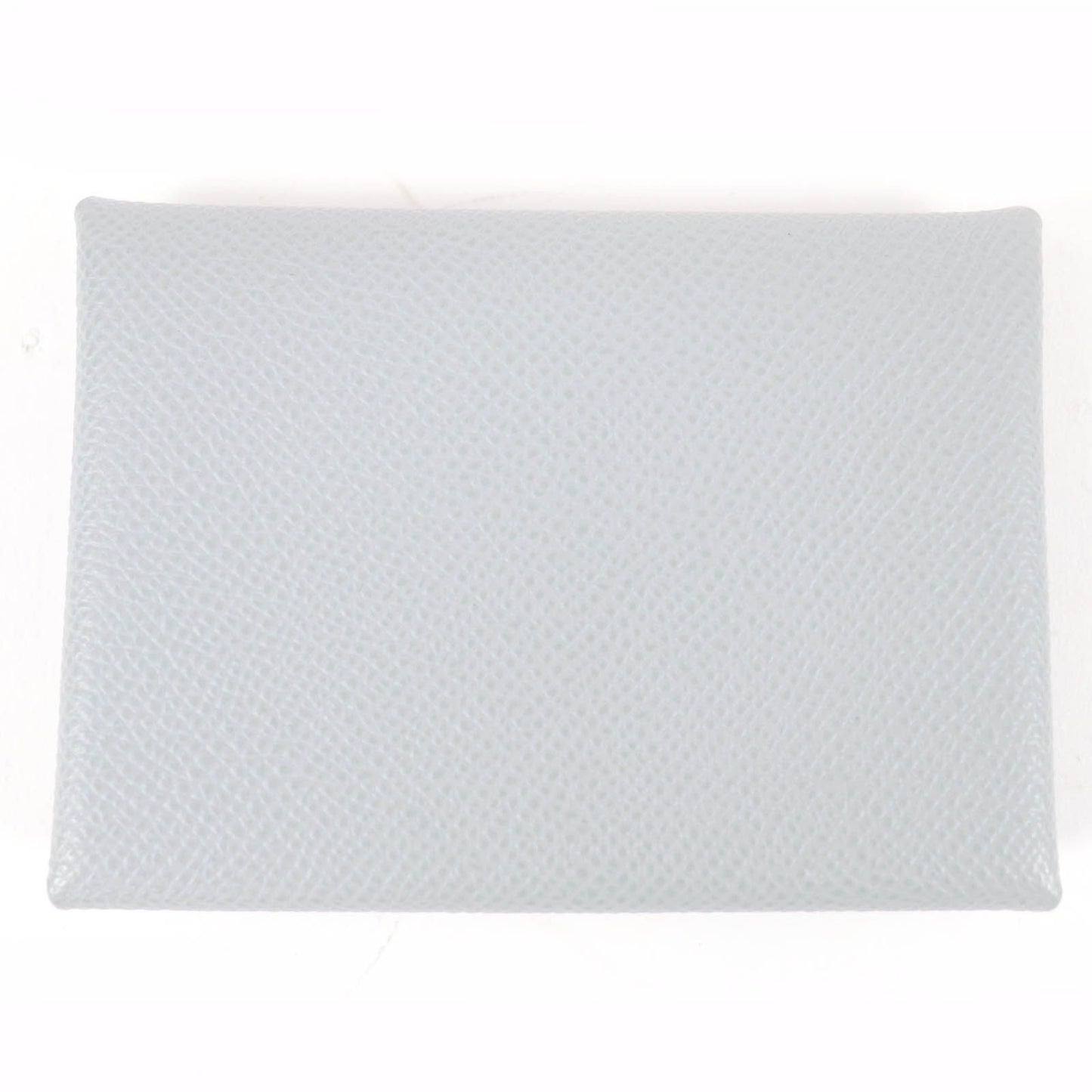 Hermes Calvi Duo Veau Epsom Gris Perle Silver Series Coin Case