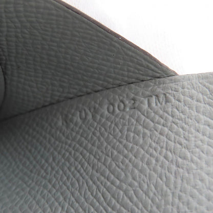 Hermes Calvi Duo Veau Epsom Gris Perle Silver Series Coin Case
