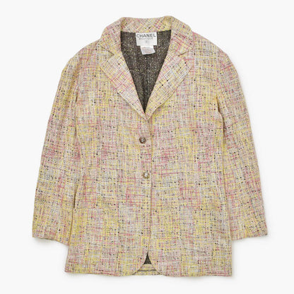 Chanel Tailored Suit Set Tweed CC Logo Jacket Skirt — view 2
