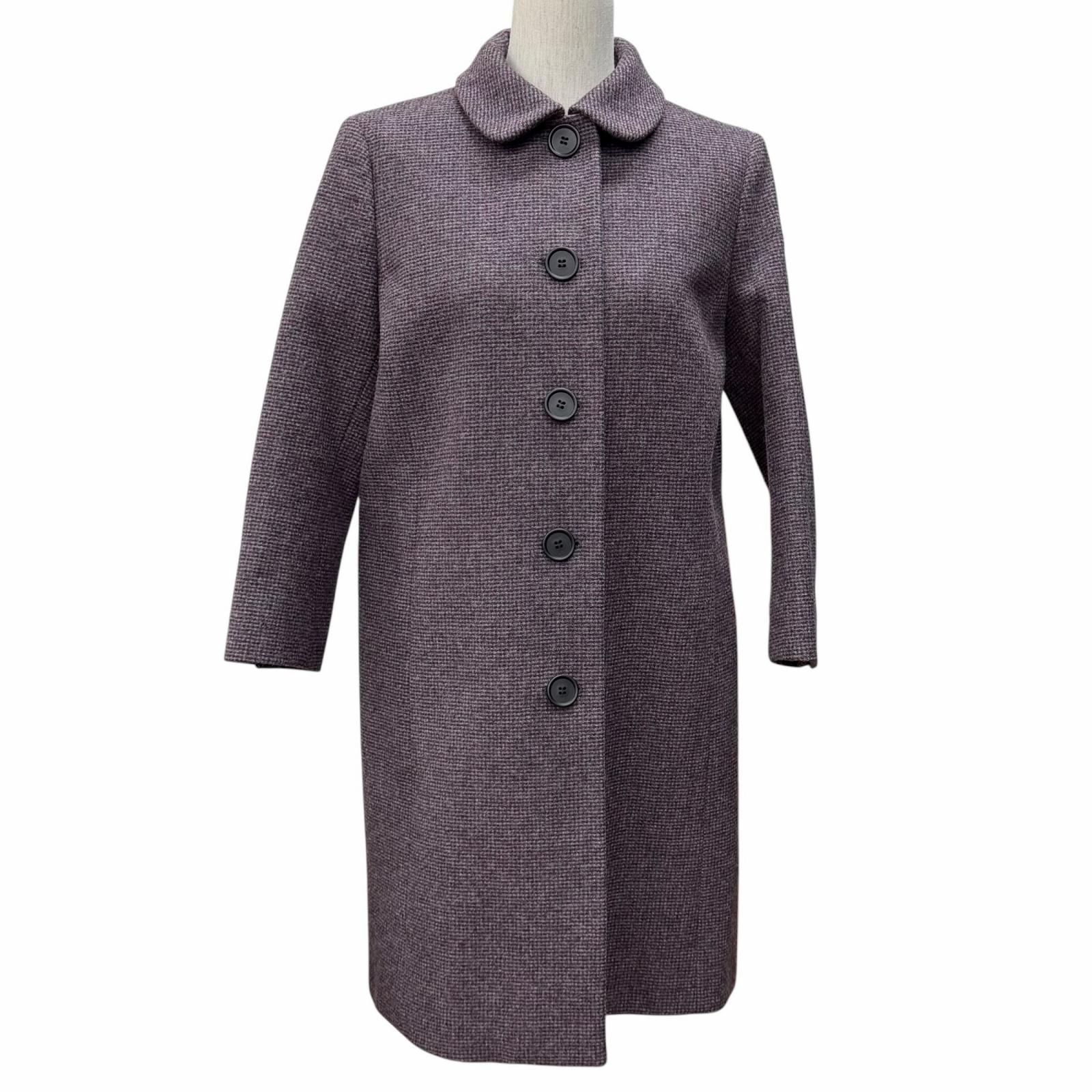 Miu Miu Miu Jinwu le 100% Mixed Pattern 3/4 Sleeve Coat Multi 40