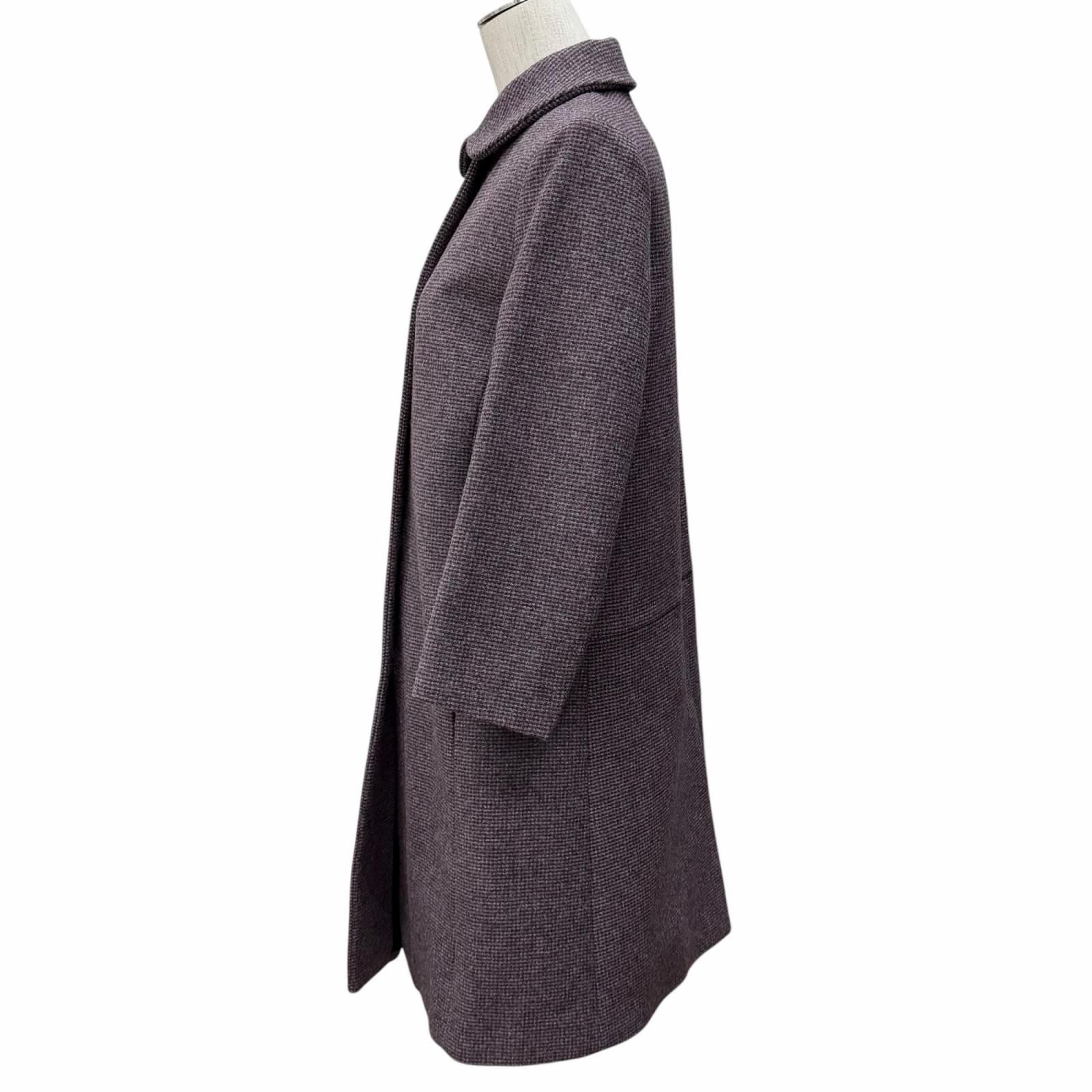Miu Miu Miu Jinwu le 100% Mixed Pattern 3/4 Sleeve Coat Multi 40