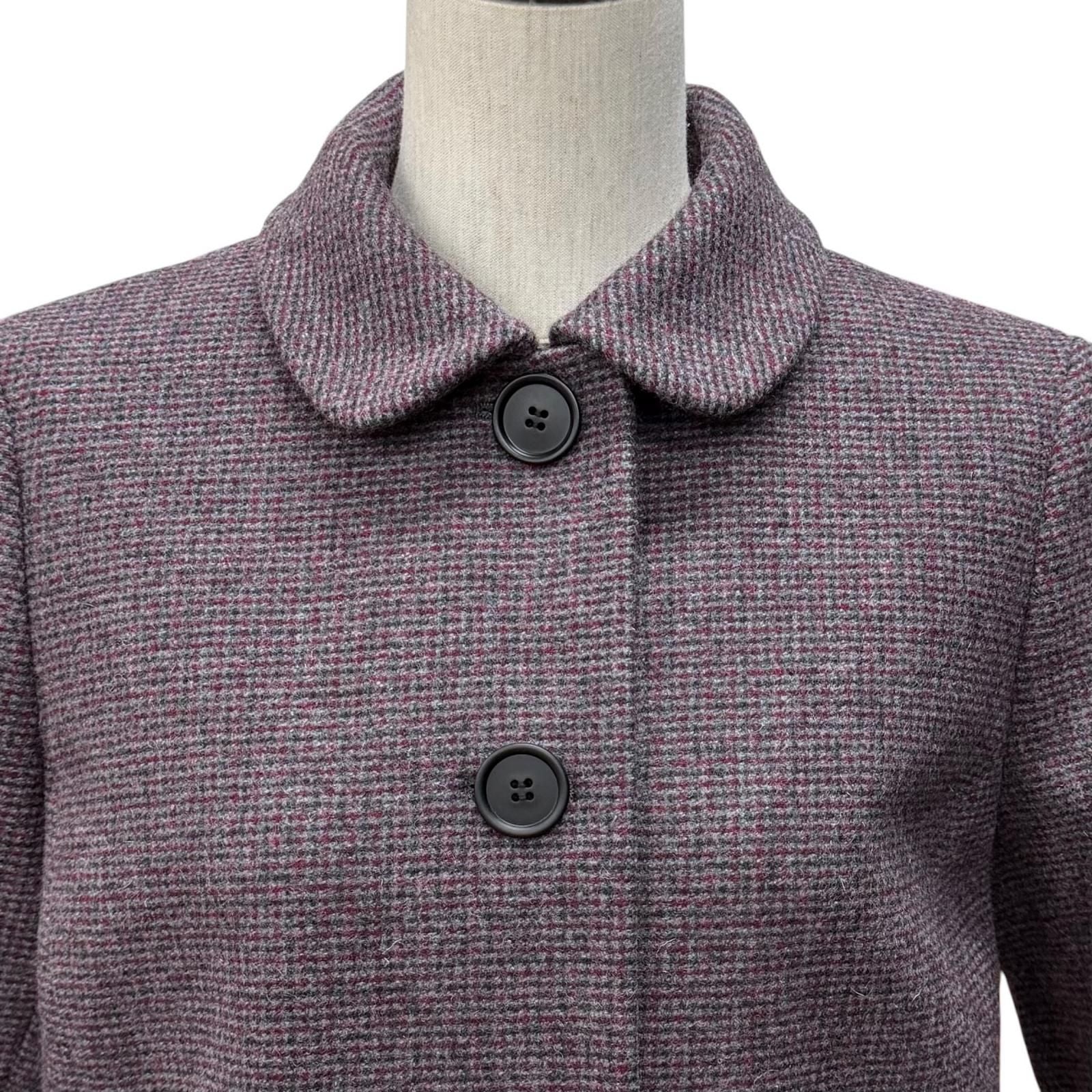 Miu Miu Miu Jinwu le 100% Mixed Pattern 3/4 Sleeve Coat Multi 40