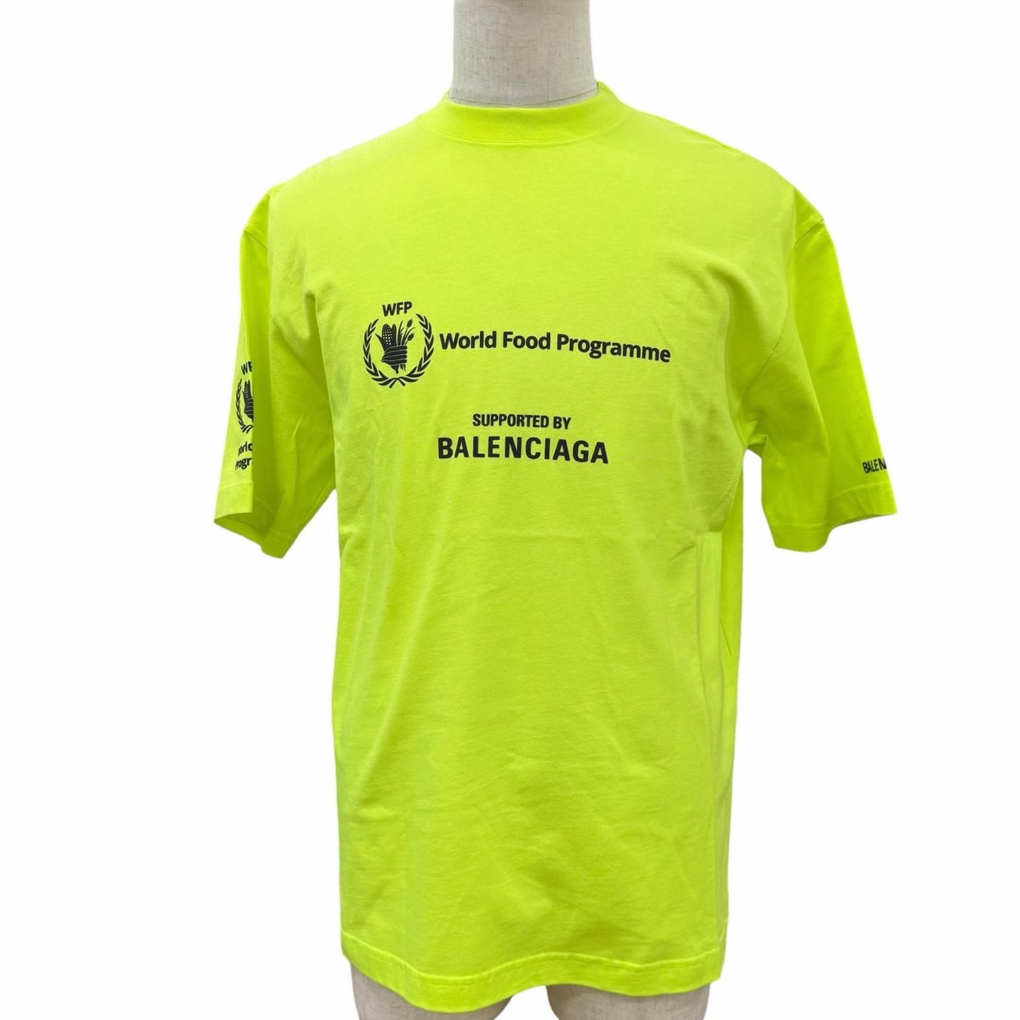 Balenciaga World Food Programme Cotton 100% Wfplogo Crew Neck Oversize Short