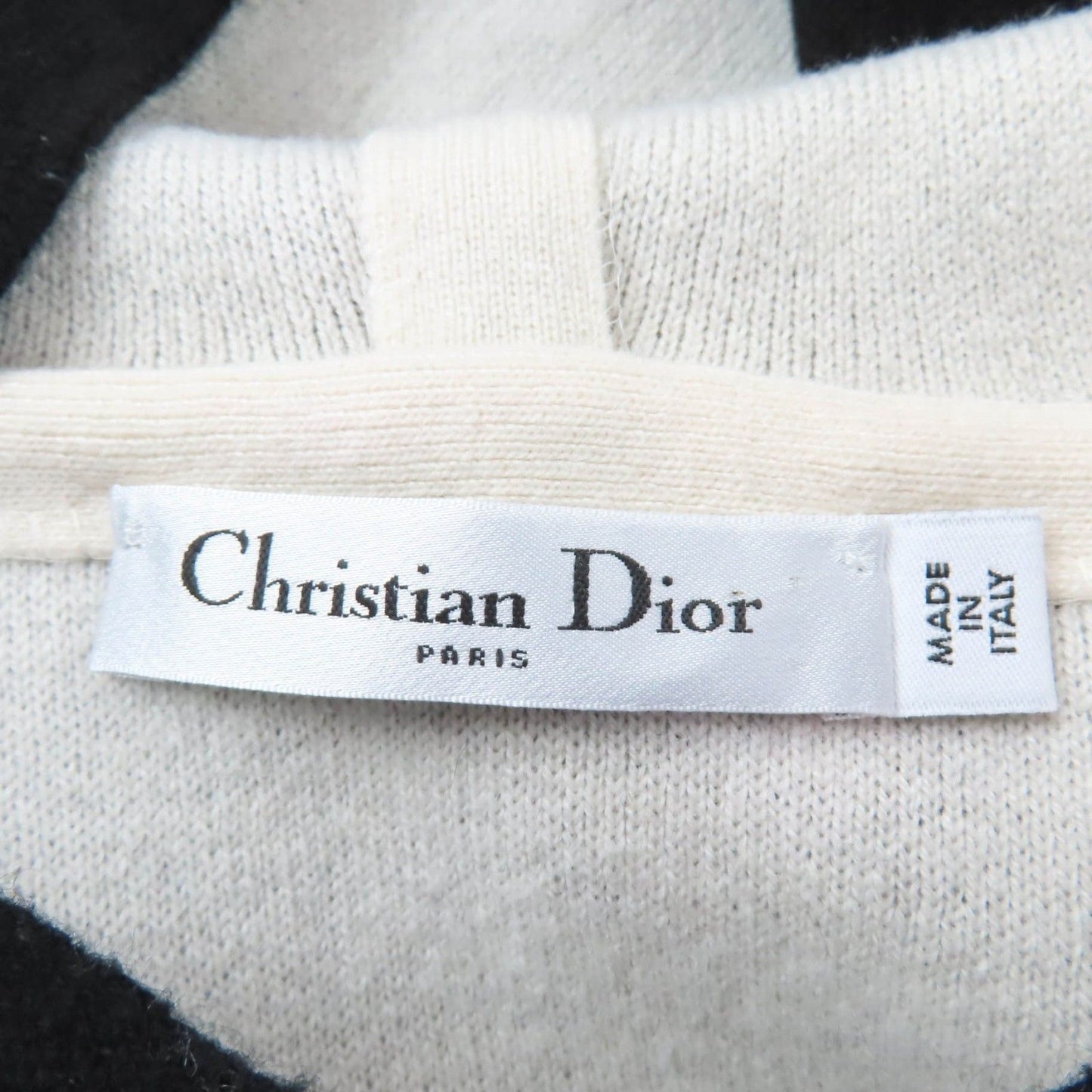 Dior J'adior Cashmere Knit Hoodie Black 40