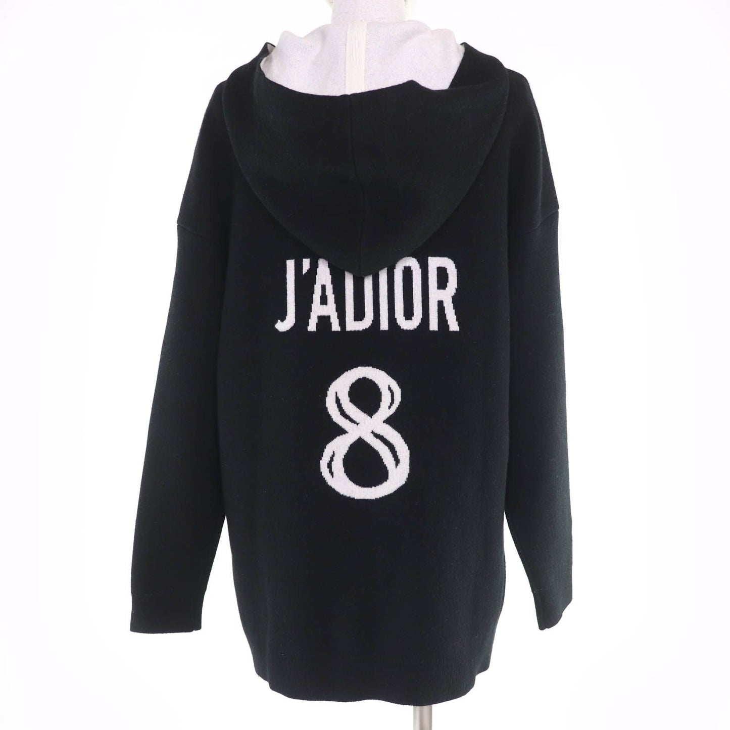 Dior J'adior Cashmere Knit Hoodie Black 40