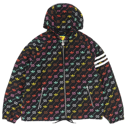 Gucci Adidas Trefoil Stripe Zip Jacket Black Multicolor 50