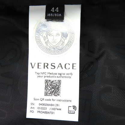 Versace Medusa Button Lining All Logo Pattern Boa Jacket Black 44 Hanger Garment