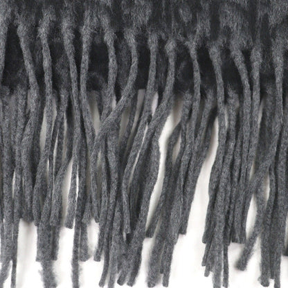 Dior Homme Silk 100% Oblique Logo All Over Pattern Large Shawl Fringe Scarf