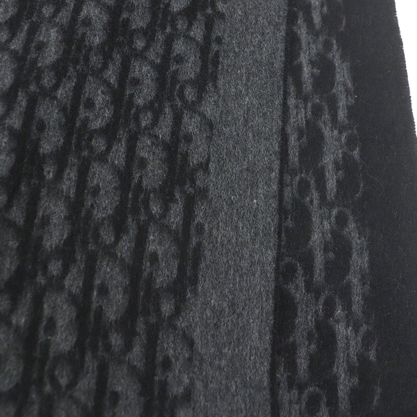 Dior Homme Silk 100% Oblique Logo All Over Pattern Large Shawl Fringe Scarf