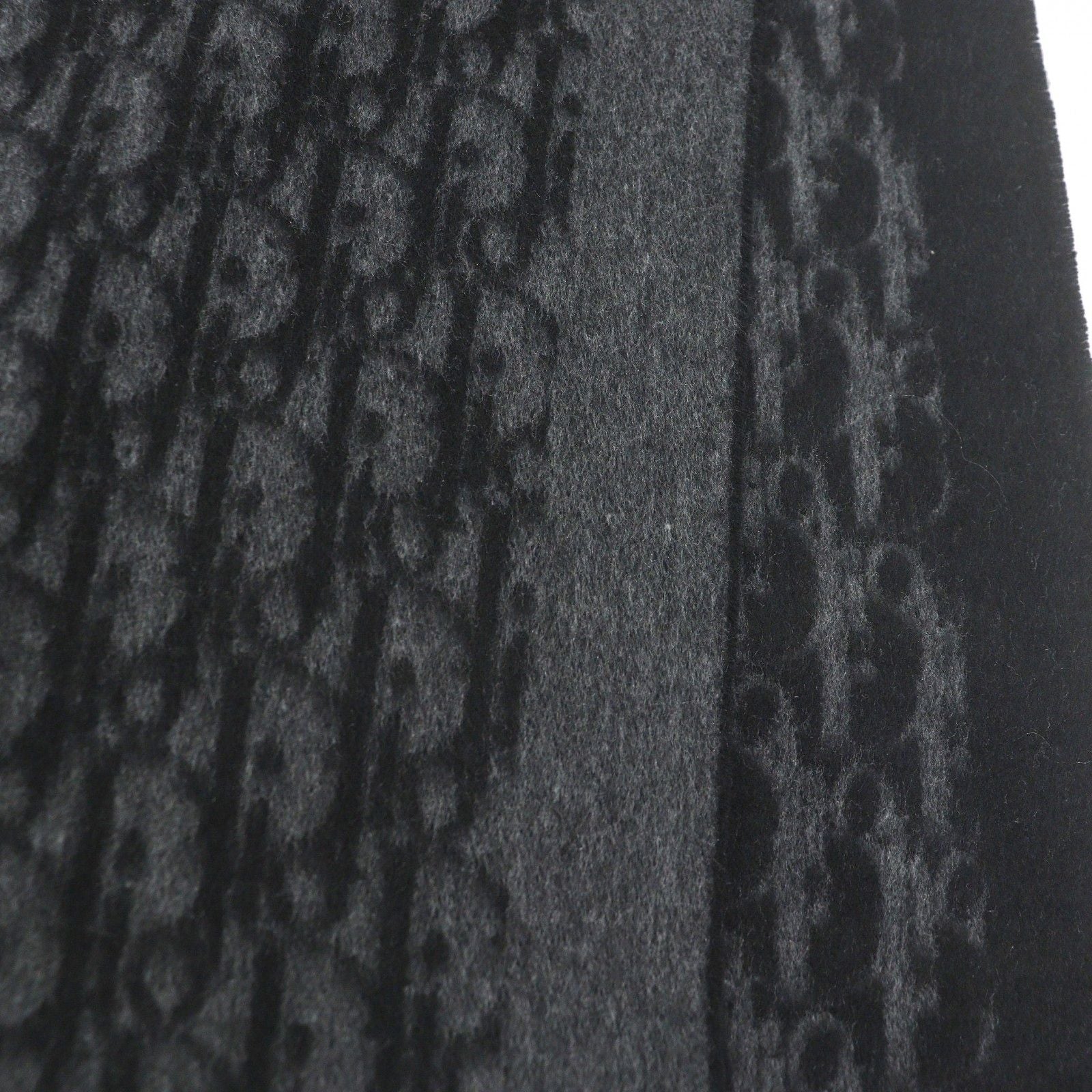 Dior Homme Silk 100% Oblique Logo All Over Pattern Large Shawl Fringe Scarf