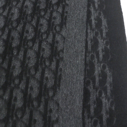Dior Homme Silk 100% Oblique Logo All Over Pattern Large Shawl Fringe Scarf