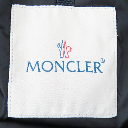 Moncler Garbet Logo Button Hooded Zip Up Jacket Coat Down Black 00