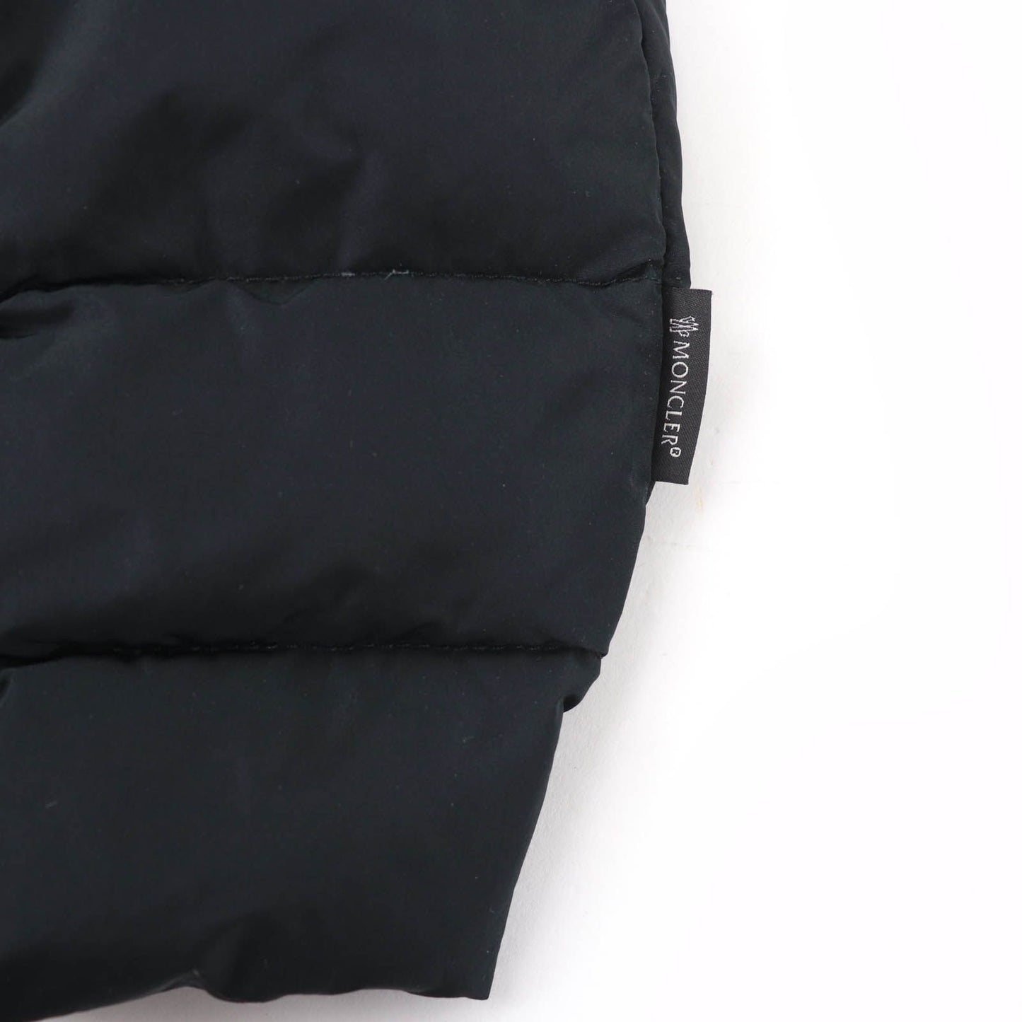 Moncler Garbet Logo Button Hooded Zip Up Jacket Coat Down Black 00