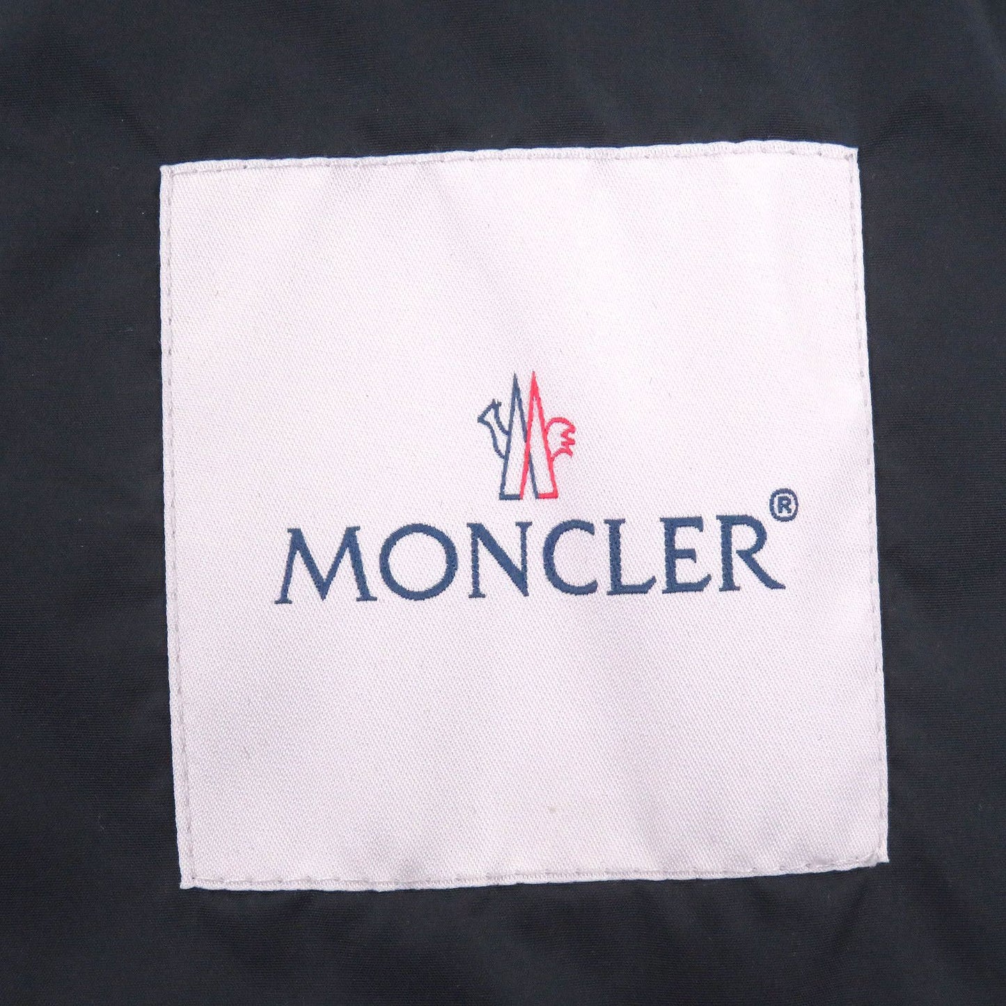 Moncler Keralle Giubbotto Logo Patch Hooded Tricolor Nylon Jacket Navy 4
