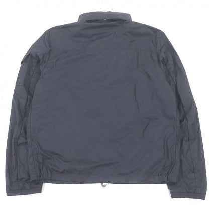 Moncler Keralle Giubbotto Logo Patch Hooded Tricolor Nylon Jacket Navy 4