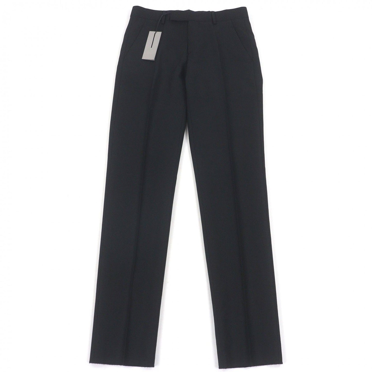 Dior Homme Wool Mohair Pleated Trousers Pants Black 46
