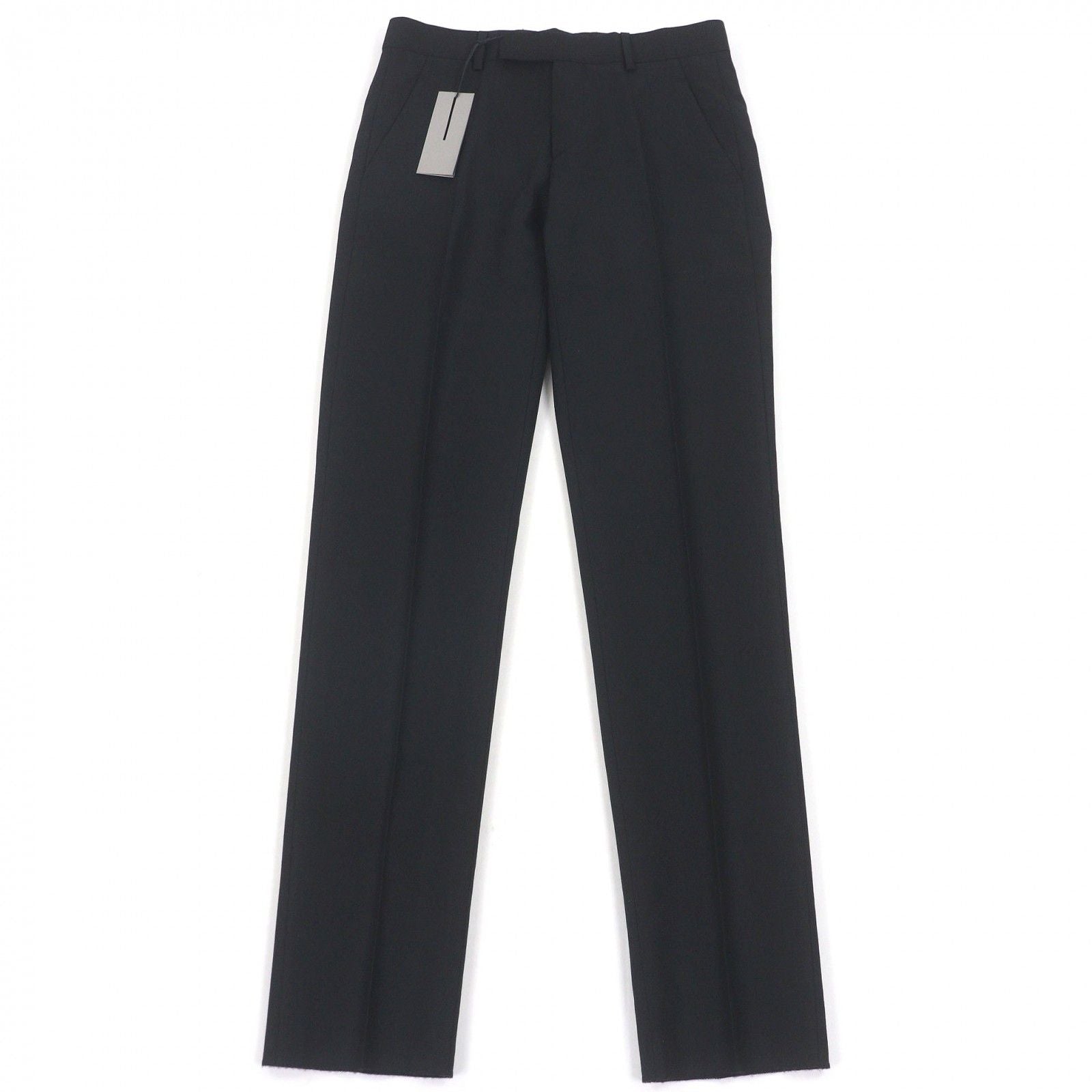Dior Homme Wool Mohair Pleated Trousers Pants Black 46