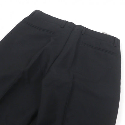 Dior Homme Wool Mohair Pleated Trousers Pants Black 46