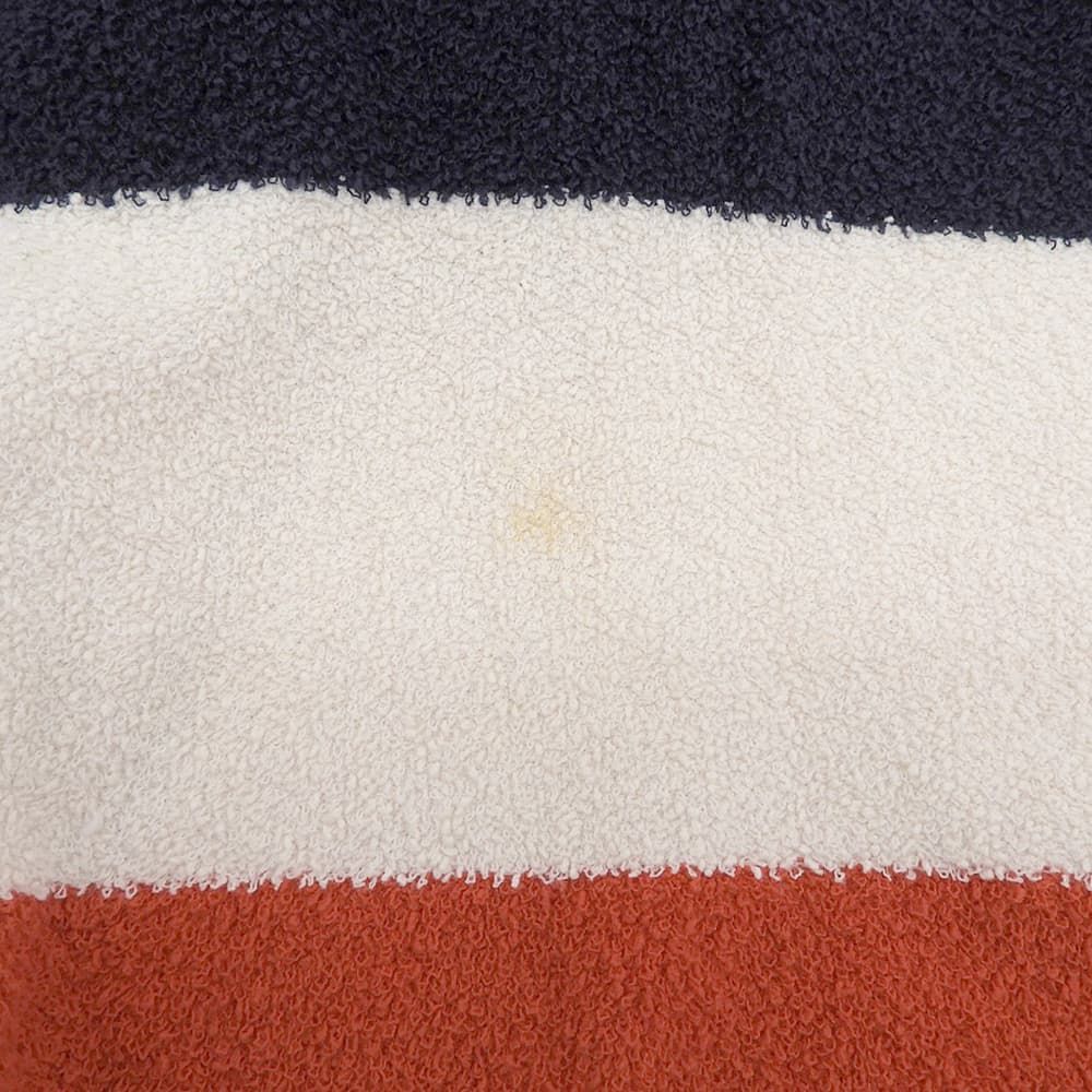 Celine Toonfu Embroidery Pile Zip Up Hoodie Trico Color Top Navy Ivory Red — view 6