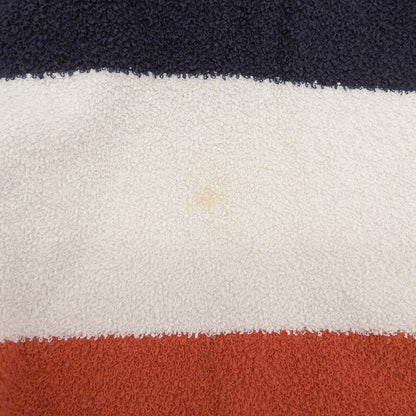 Celine Toonfu Embroidery Pile Zip Up Hoodie Trico Color Top Navy Ivory Red — view 6