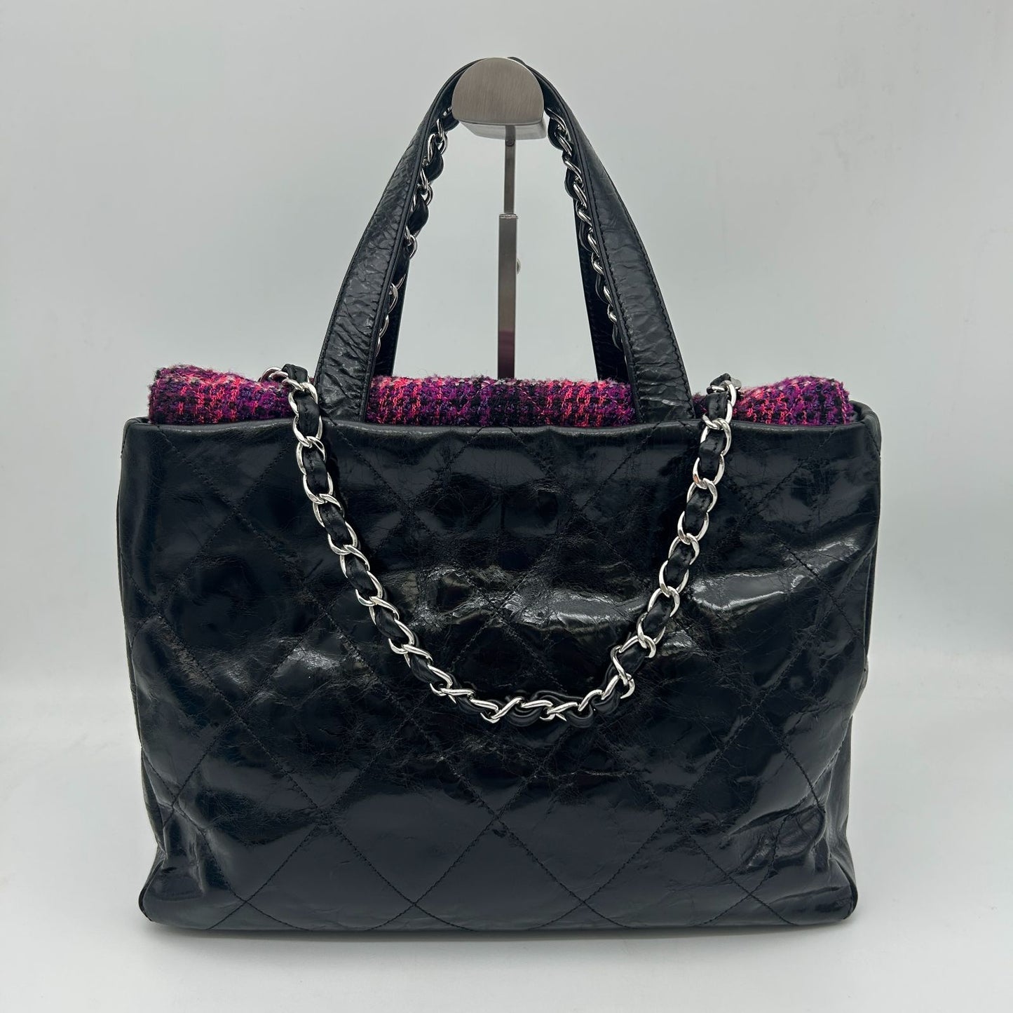 Chanel Handbag Quilted CC Logo Portobello 2-Way Chain Tote — view 3
