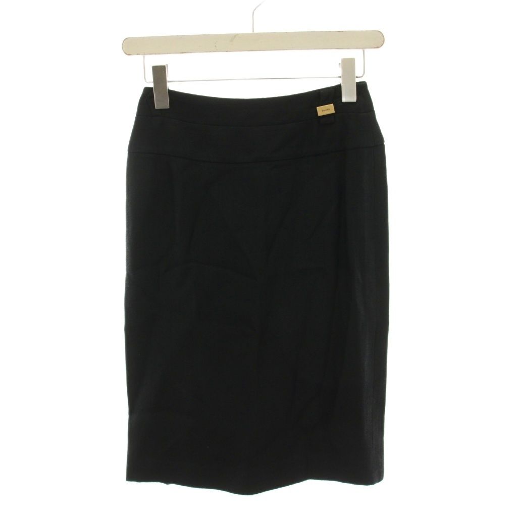 Gucci Suit Set Top and Bottom Tailored Jacket Tight Skirt Knee Length 36 Black