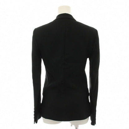 Gucci Suit Set Top and Bottom Tailored Jacket Tight Skirt Knee Length 36 Black