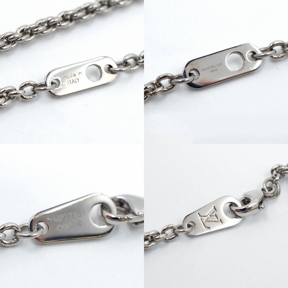 Louis Vuitton Necklace LV Mountain Bear Blue Silver Enamel — view 7