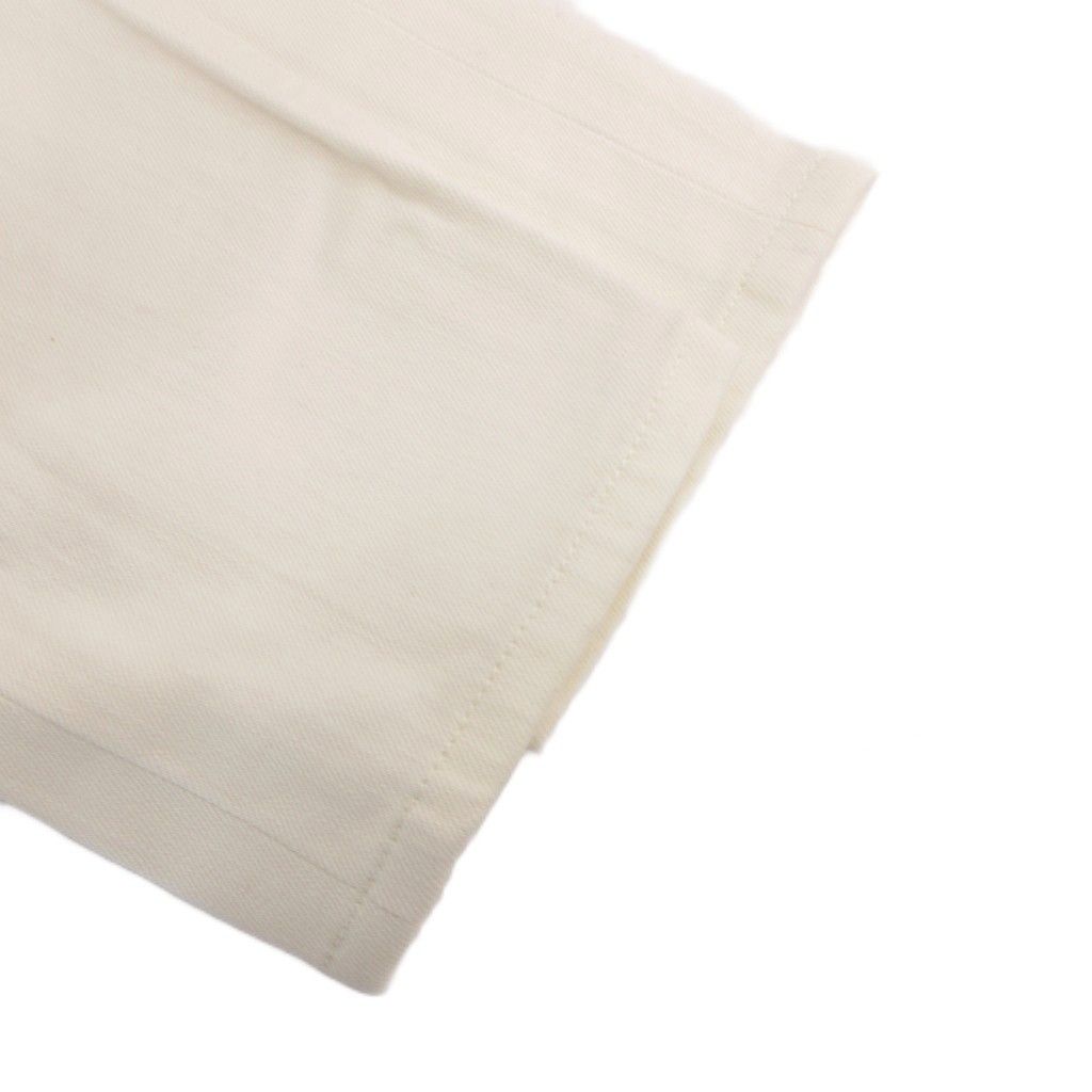 Balenciaga Skinny Pants Tight High Waist Cotton 36 White