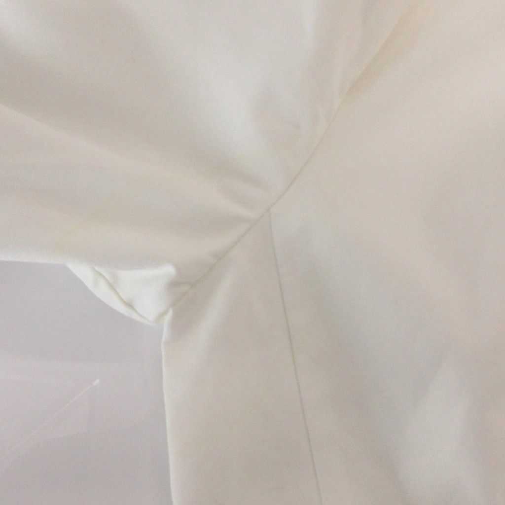 Dior Shirt Blouse Corduroy Patch Sequin Long Sleeve 34 White