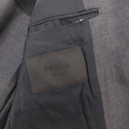 Prada Suit Set Business Single Jacket Pants Silk Blend Mohair Gray