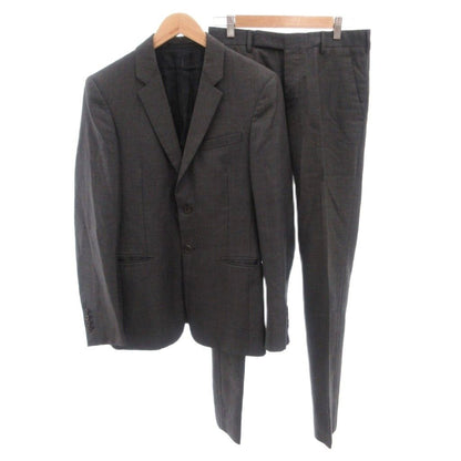Prada Suit Set Business Single Jacket Pants Silk Blend Mohair Gray