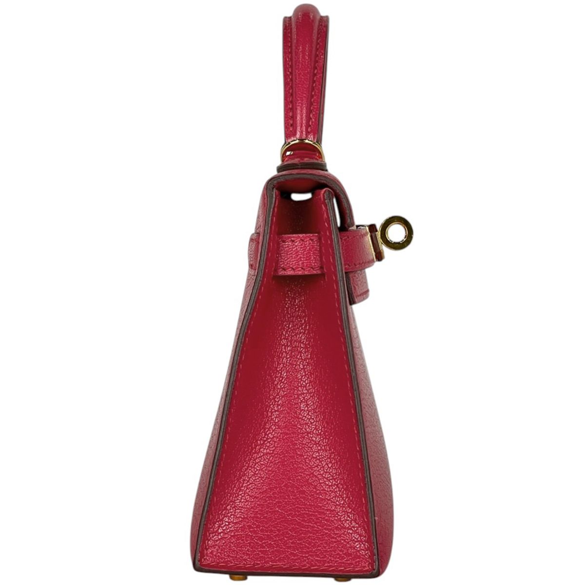 Hermes Kelly 20 2-Way Shoulder Bag Sellier Mini 2 Chevre Rose