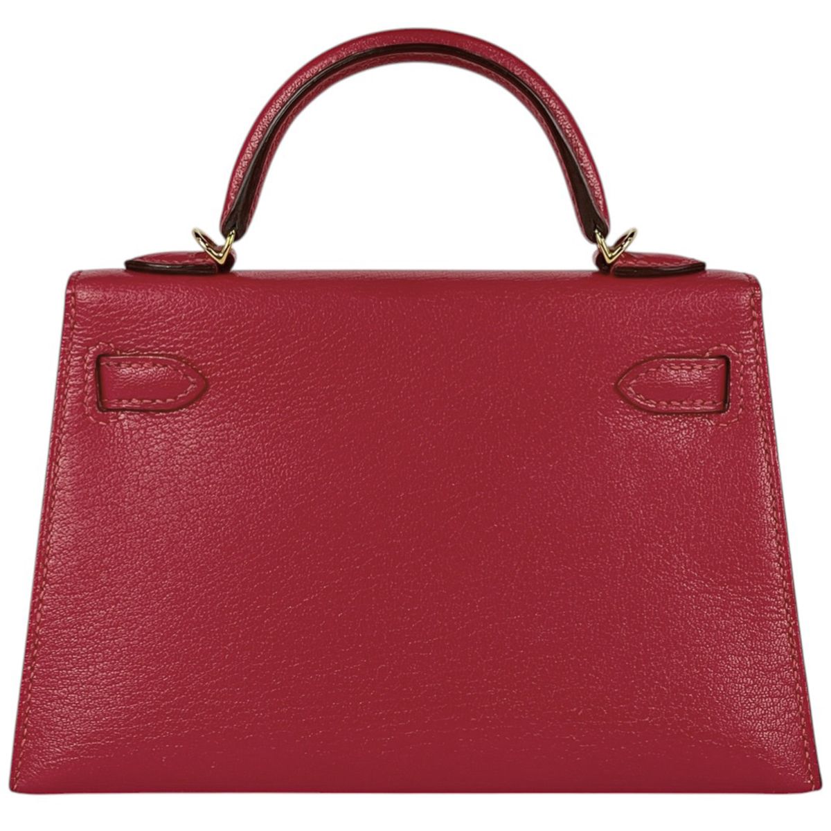 Hermes Kelly 20 2-Way Shoulder Bag Sellier Mini 2 Chevre Rose