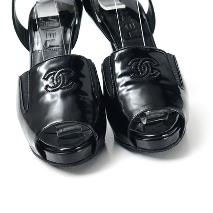 Chanel Sandals 35c 07c CC Logo CC Enamel Ankle Strap — view 3