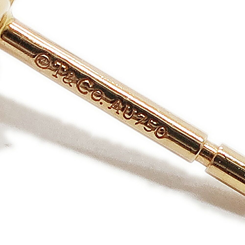 Tiffany & Co Ten Victoria Earrings Diamond Pink Gold 18k Small — view 6