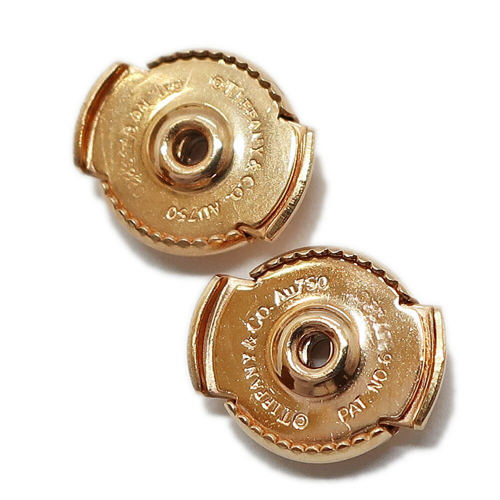 Tiffany & Co Ten Victoria Earrings Diamond Pink Gold 18k Small — view 5
