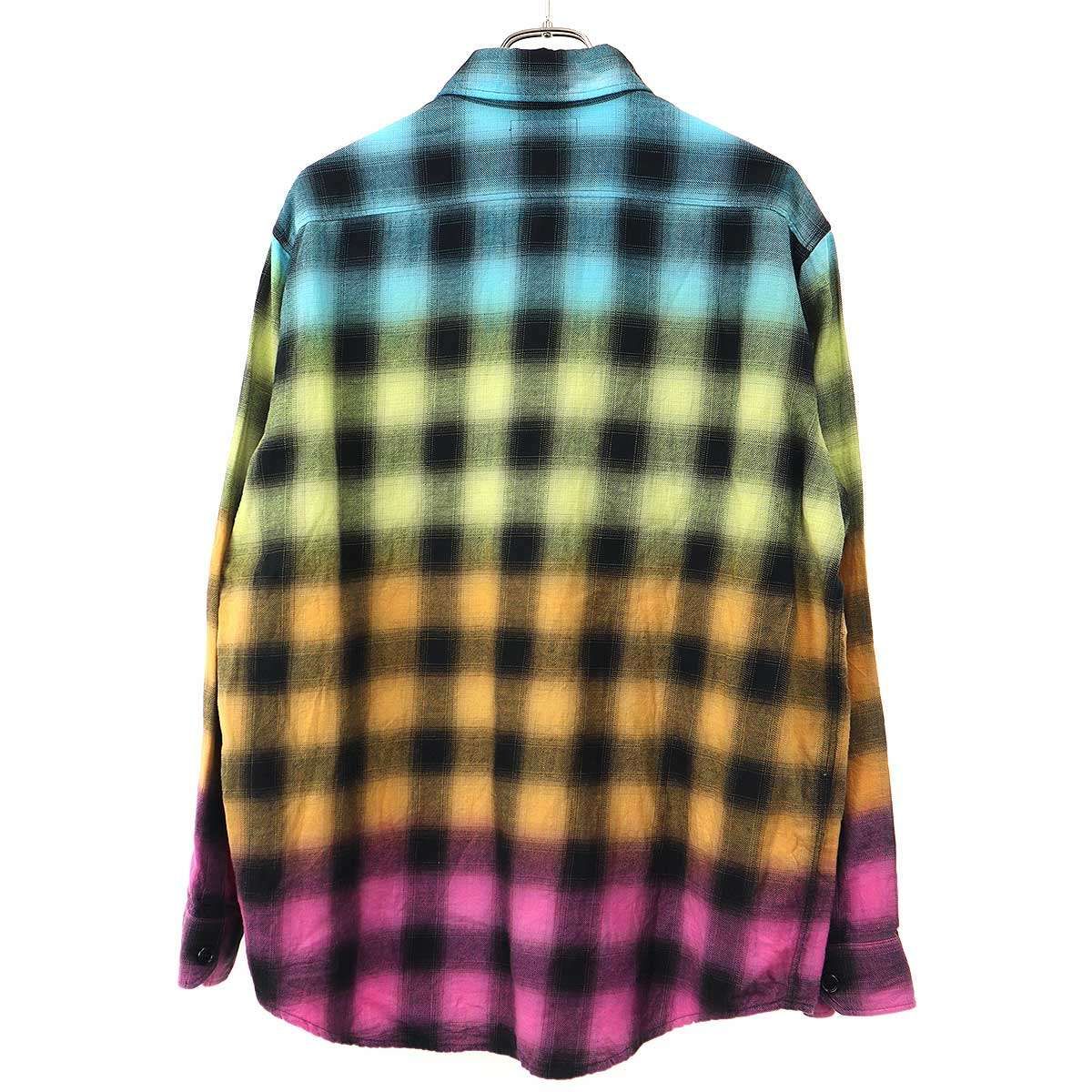 Celine Gradient Loose Check Shirt Mix 37