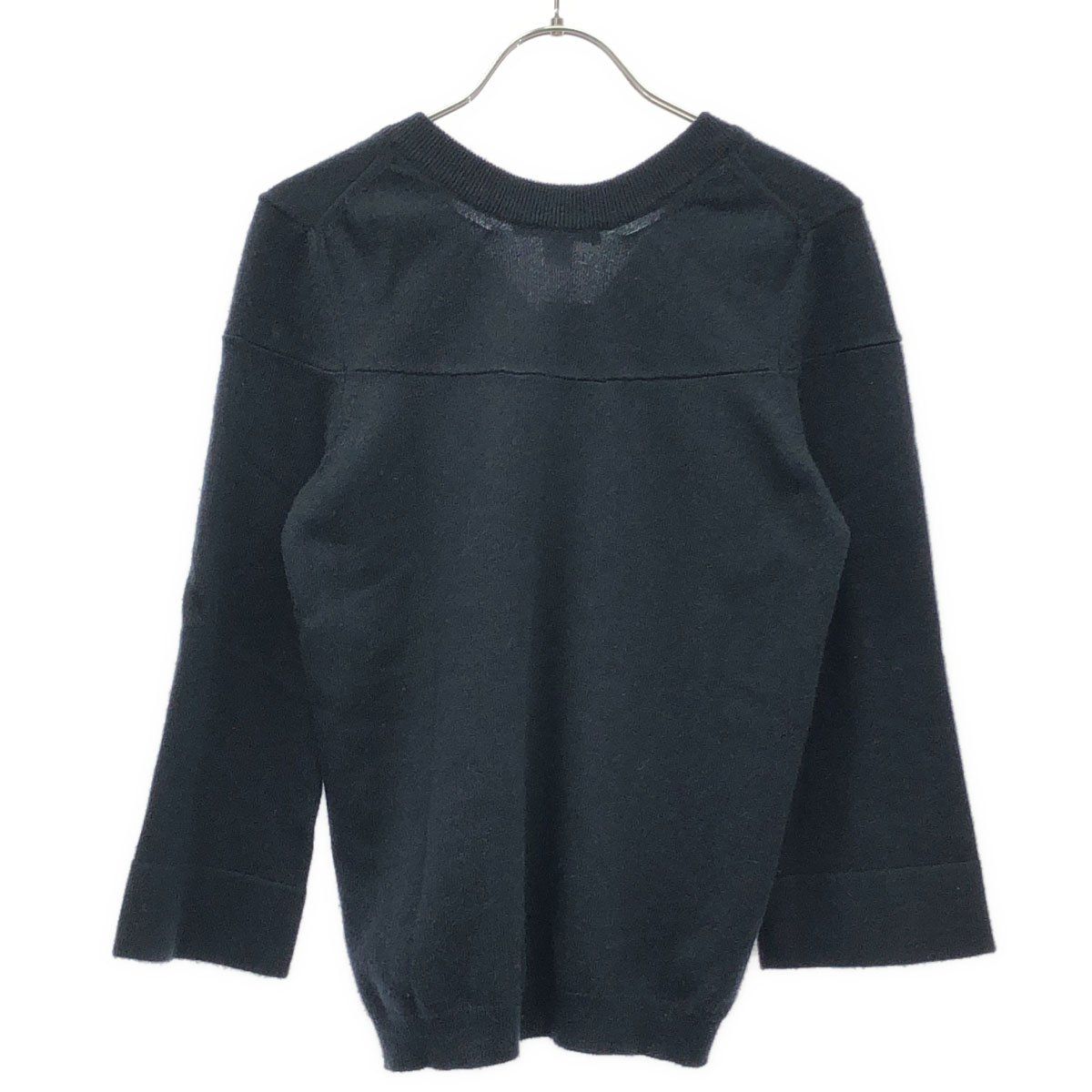 Louis Vuitton V-neck Cashmere Knit Sweater MM w Navy