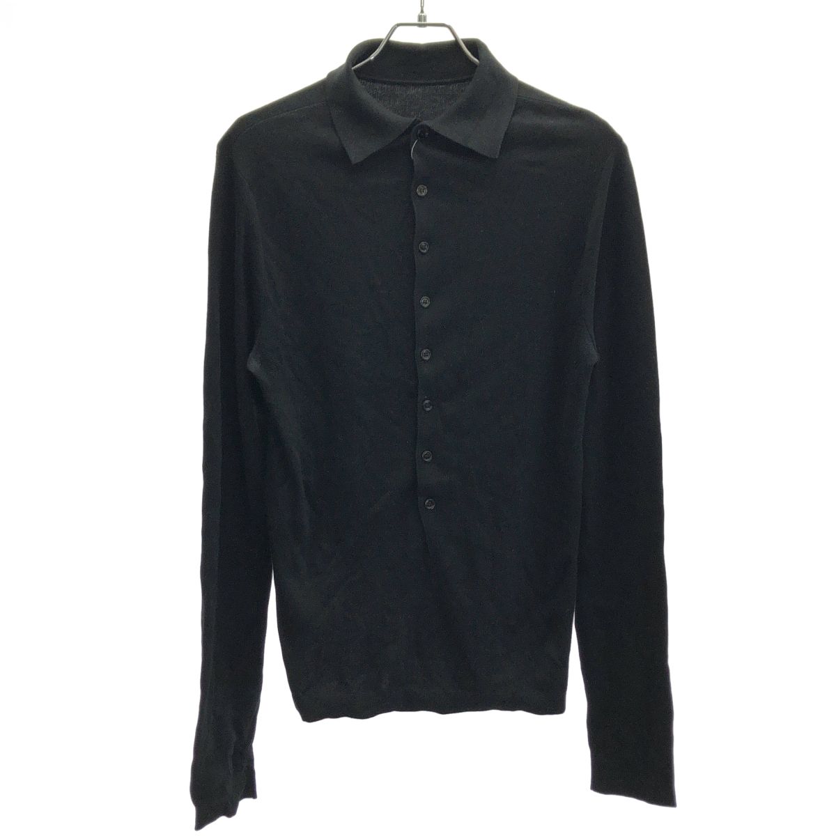 Loewe Open Back Silk Knit Sweater Black