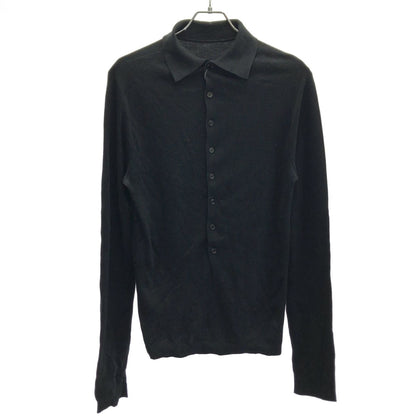 Loewe Open Back Silk Knit Sweater Black
