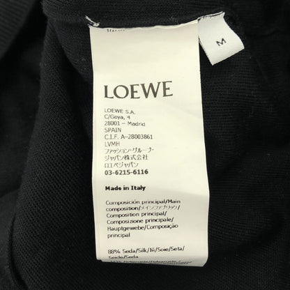 Loewe Open Back Silk Knit Sweater Black