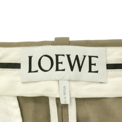 Loewe Regular Fit Tailored Trousers Pants Khaki Beige 36