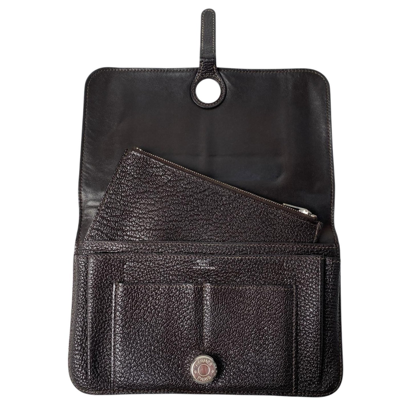 Hermes Dogon Duo GM Bifold Wallet with Coin Case Leather — view 7