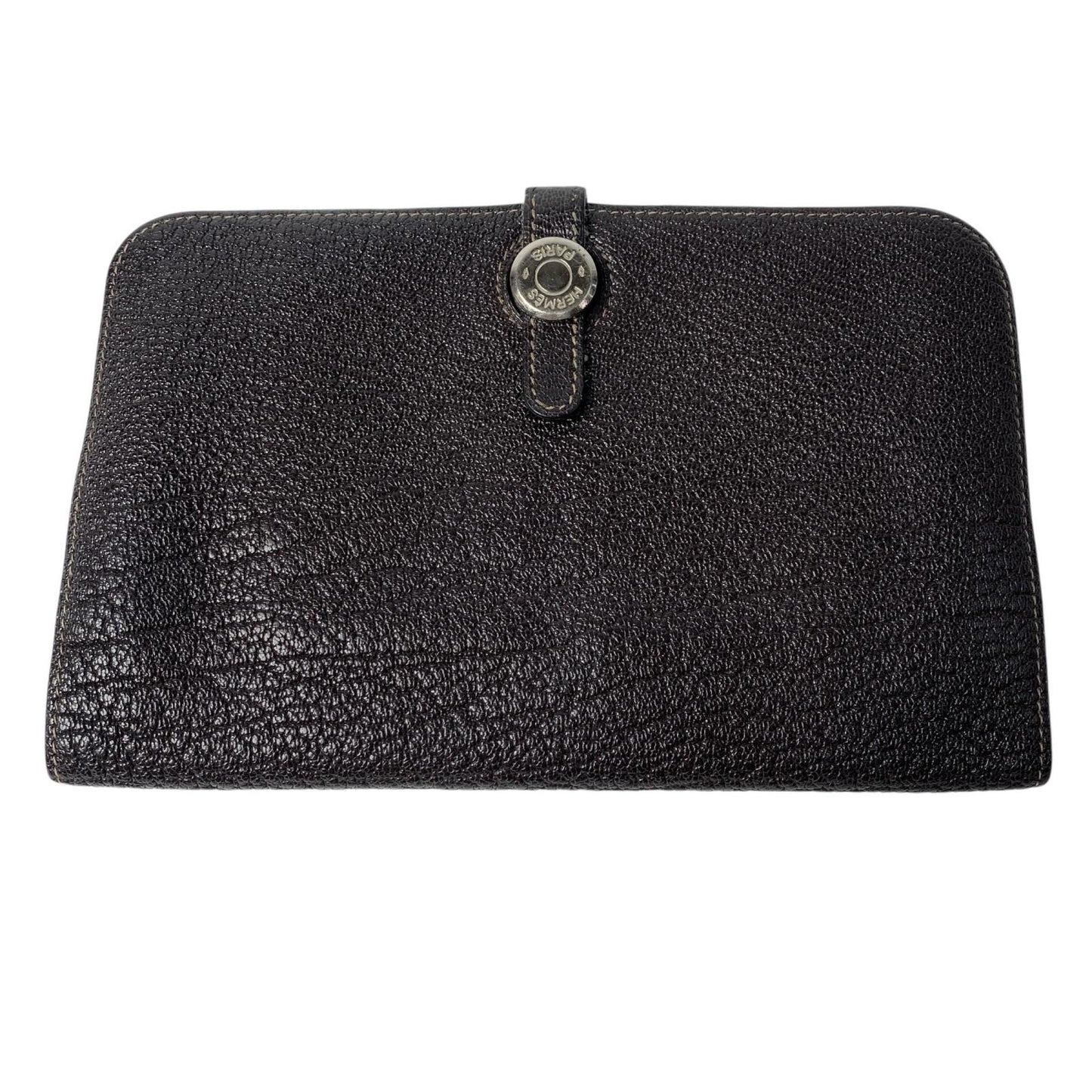 Hermes Dogon Duo GM Bifold Wallet with Coin Case Leather